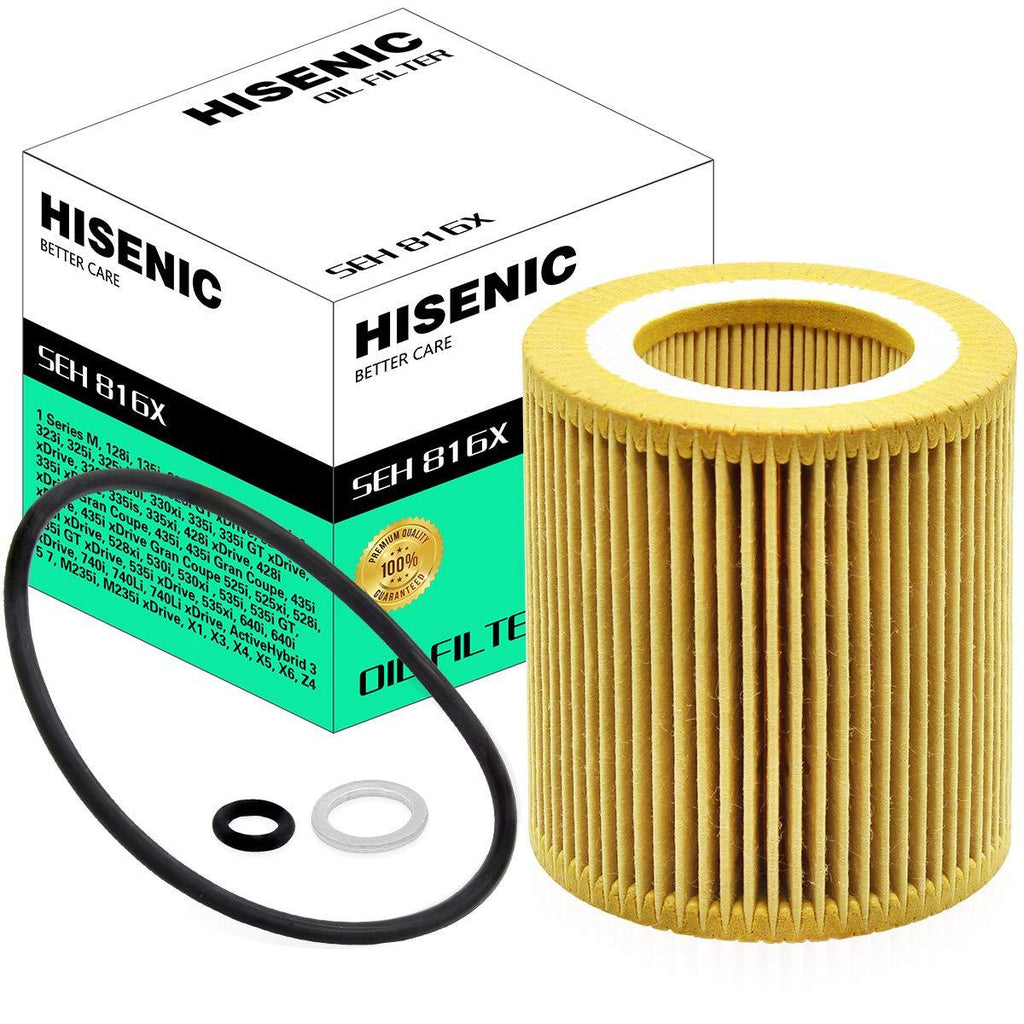 Oil Filter Fits BMW X6 X5 128i 135i 325i 335i X1 X3 X4 Z4 Metal Free Replace Mann Filter HU 816X | Part No. 11427541827 11427953129 - LeoForward Australia