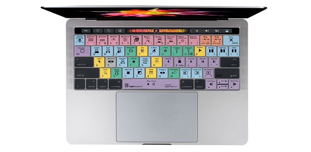 LogicKeyboard Keyboard cover Compatible with Final Cut Pro X MacBook Touch Bar Skin - Part: LS-FCPX10-MBP16-US - LeoForward Australia