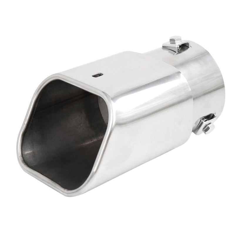  [AUSTRALIA] - uxcell Car Stainless Steel Chrome Square Outlet Exhaust Tail Muffler Tip Pipe for Diameter 1.75 to 2.5Inch