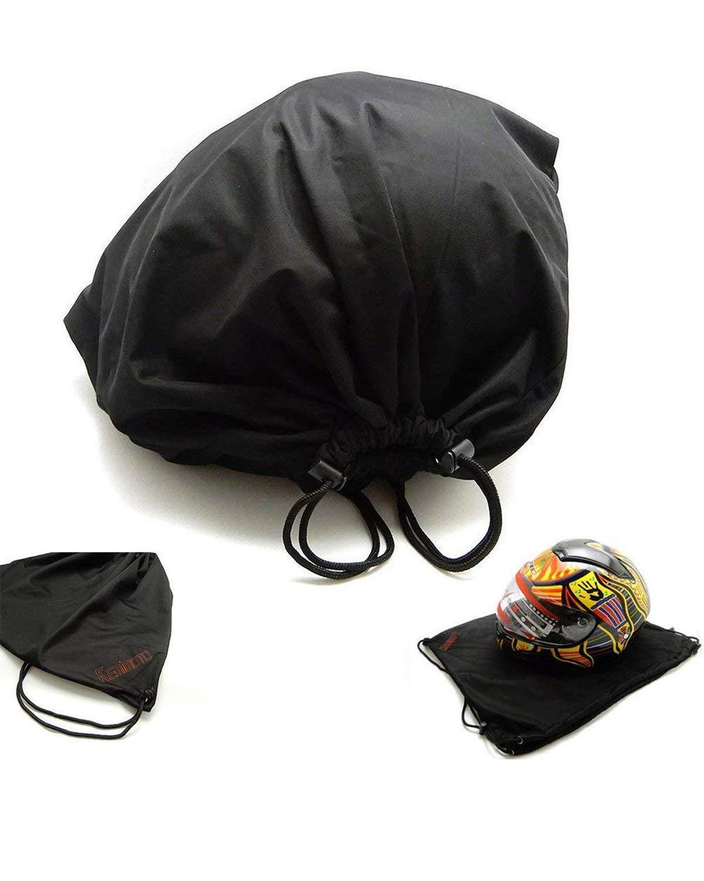  [AUSTRALIA] - kemimoto Helmet Backpack, Multi-purpose Drawstring Bag, Anti-dust, Lightweight Storage Bag for Motorcycle Sport Gym Training Hiking Travel Bags, Special Gift