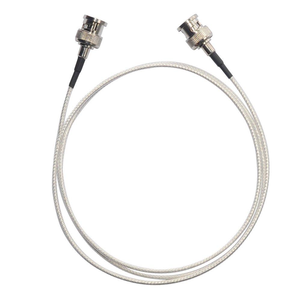 MOKOSE 3.3Ft(1M) 3G HD-SDI Cables 75 Ohm SDI BNC Male Silver-Plated Coax Cable, BNC to BNC for MOKOSE USH3001 1M (White) - LeoForward Australia