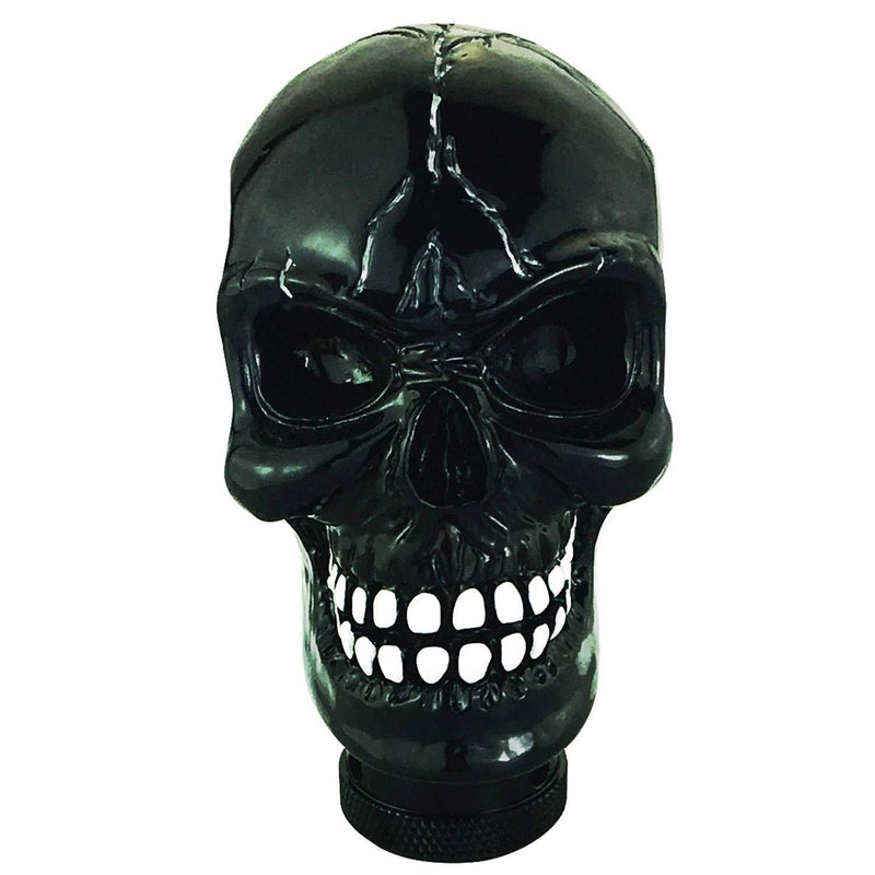  [AUSTRALIA] - Abfer Gear Stick Shift Knob Cool Skull Car Handle Shifter Knobs Shifting Head Fit Universal Automatic Manual Transport Vehicles (Black) Black