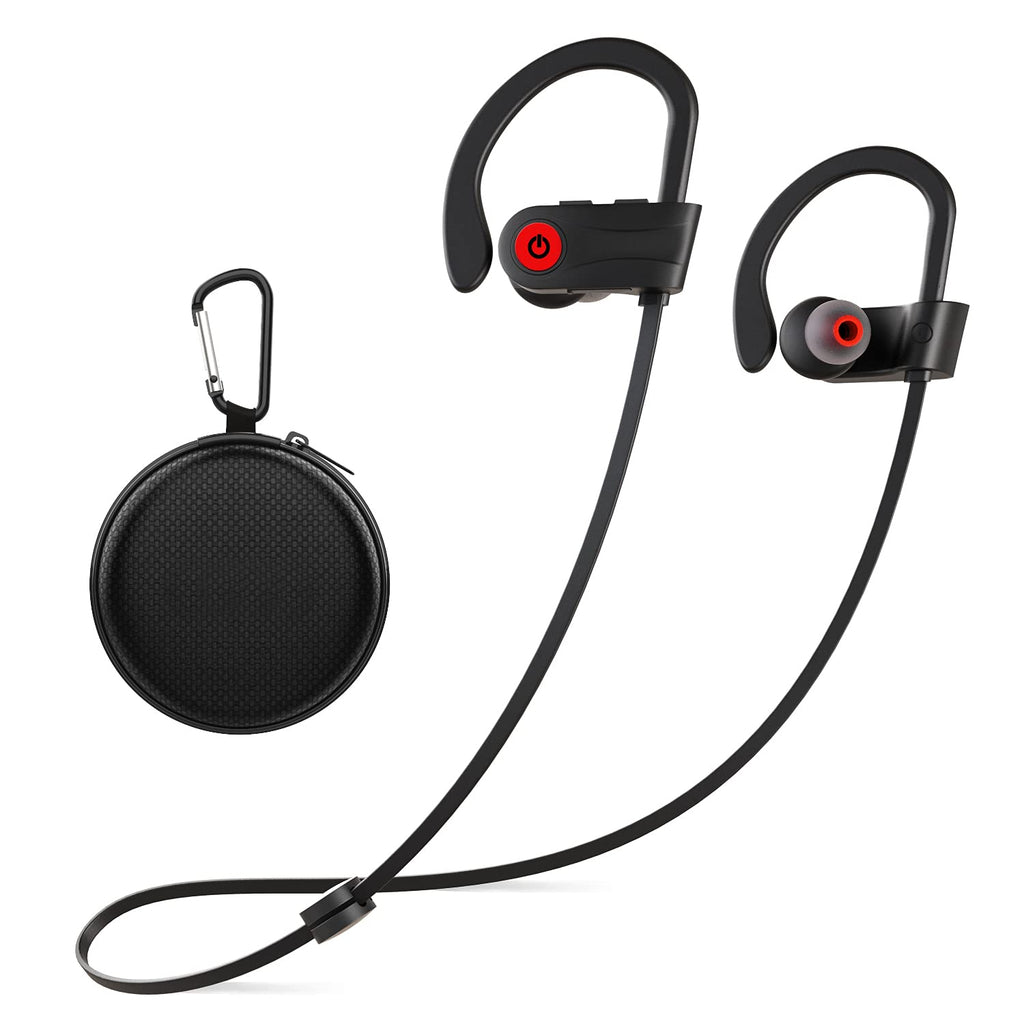 [AUSTRALIA] - Otium Wireless Headphones, Bluetooth Headphones,Sports Earbuds, IPX7 Waterproof Stereo Earphones for Gym Running 9 Hours Playtime Noise Cancelling Headsets Black