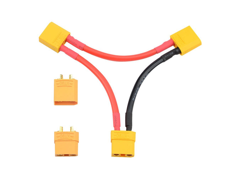 WMYCONGCONG 1 Pair XT90 Male Female Battery Connector and 1 PCS XT90 Battery Series Connector 10 Gauge Wire for RC Battery Helicopter Quadcopter - LeoForward Australia
