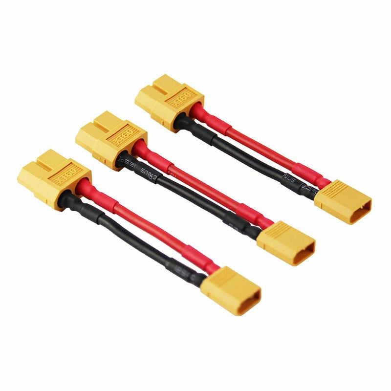 OliYin 3pcs Male XT-30 to Female XT-60 Connector Adapter XT30 XT60 FPV 16awg 1.96inch Cable(Pack of 3) - LeoForward Australia