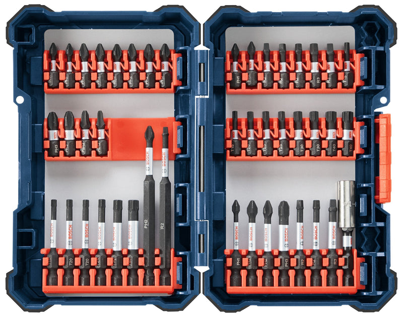  [AUSTRALIA] - Bosch 44 Piece Impact Tough Screwdriving Custom Case System Set SDMS44 44pc