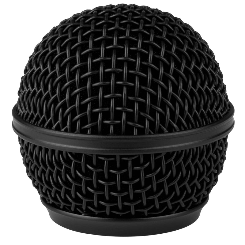  [AUSTRALIA] - Talent DM-RGB Black Microphone Ball Head Mesh Grill for Shure SM58 BETA58 SM58LC SV100 RK143G PGX2