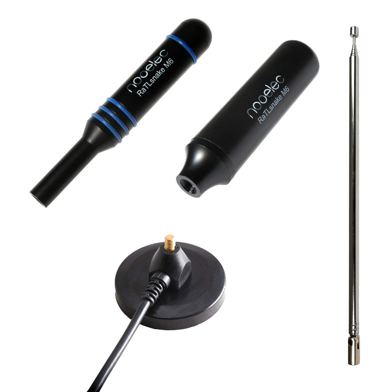  [AUSTRALIA] - RaTLSnake M6 v2 - Premium 3-Antenna Bundle for NESDR, RTL-SDR, HackRF, and Other Software Defined Radios. Magnetic Whip Antenna Set Made with Low-Loss RG58 Cable for Radios with 50 Ohm SMA Connectors