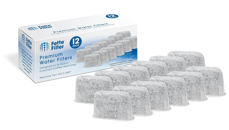 Fette Filter - Activated Charcoal Water Filters for Coffee Machines Compatible with Cuisinart DCC-RWF. (Pack of 12) - LeoForward Australia