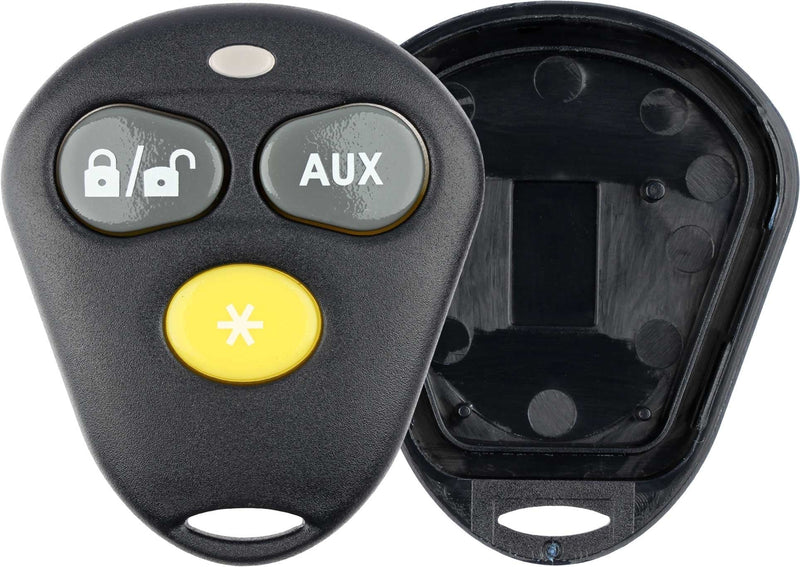  [AUSTRALIA] - KeylessOption Keyless Entry Remote Control Starter Car Key Fob Case Shell Outer Cover 2 Button Pads For Viper Aftermarket Alarm