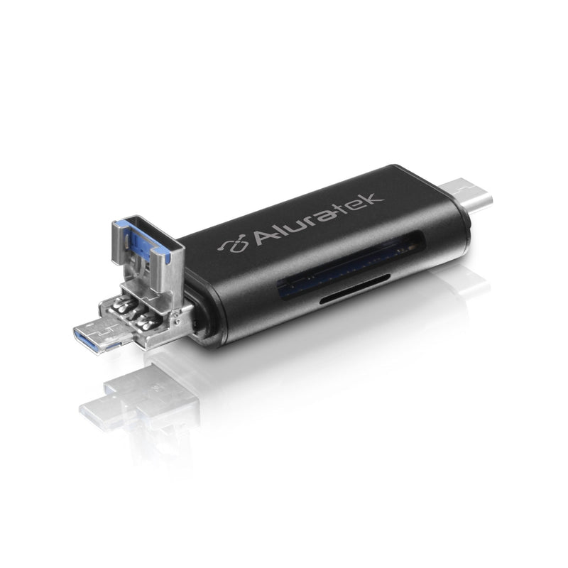 Aluratek USB 3.1 Type C OTG Cardreader (AUCRC300F) - LeoForward Australia