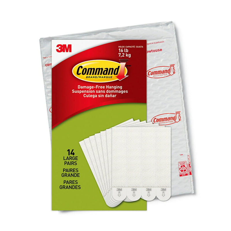 Command Picture Hanging Strips, Holds 16 lbs, 14 Pairs, White, PH206-14NA - LeoForward Australia