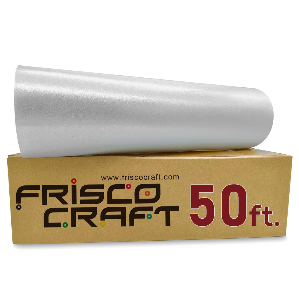 Frisco Craft C-370 Transfer Tape for Vinyl 12" x 50 Feet Clear Lay Flat | Application Tape Perfect for Self Adhesive Vinyl for Signs Stickers Decals Walls Doors Windows Clear Original 12"x50FT - LeoForward Australia