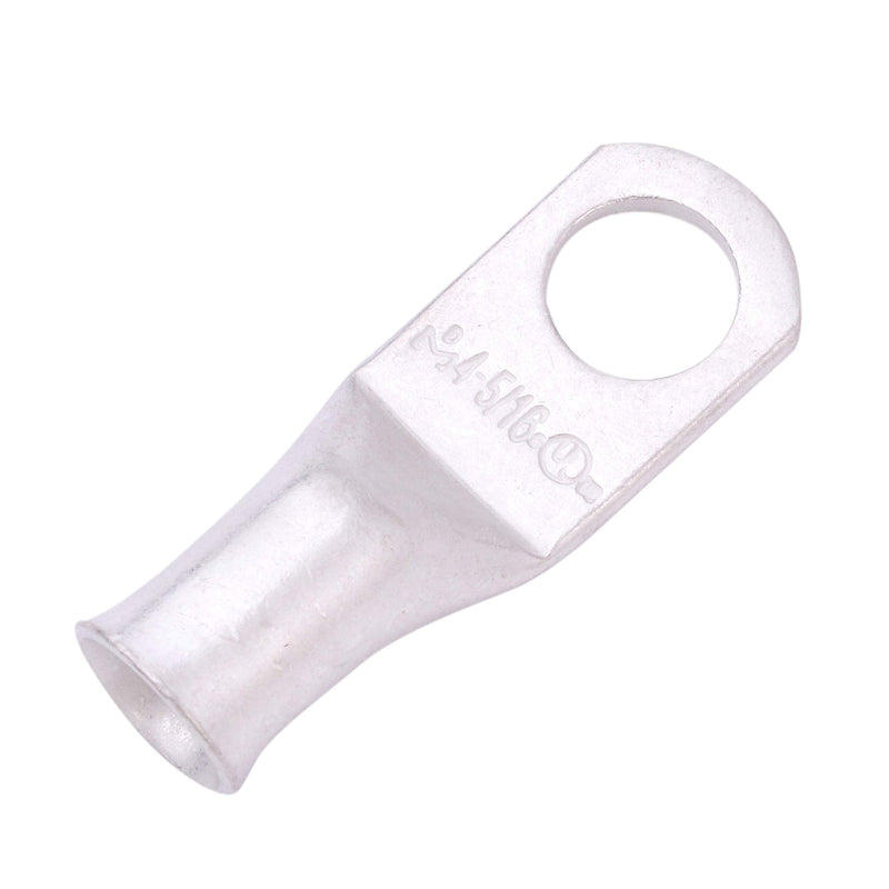  [AUSTRALIA] - SELTERM 4 AWG 5/16" Stud (10 pcs) UL Marine Grade Battery Terminal Connectors Tinned Copper Battery Cable Lugs 4 Gauge Wire Connectors Electrical Battery Cable Ends Ring Terminals Tinned Copper Lugs 4 Awg - 5/16" (M8) Ring Pack of 10 pcs.