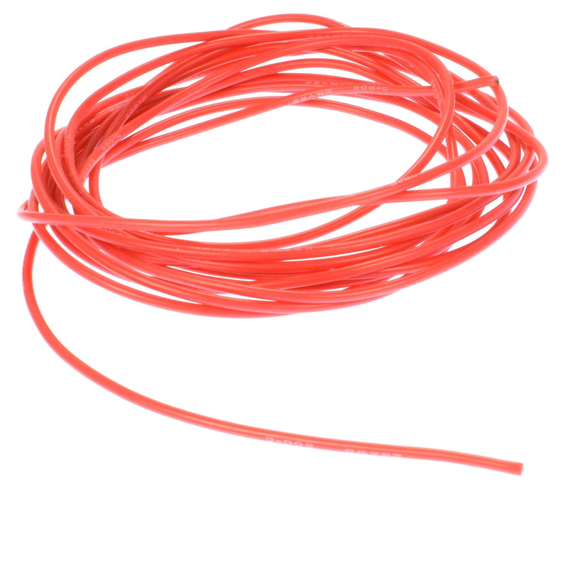 Apex RC Products 10' Red 22 Gauge Super Flexible High Strand Battery / Motor Silicone Insulated Copper Wire #1190 - LeoForward Australia