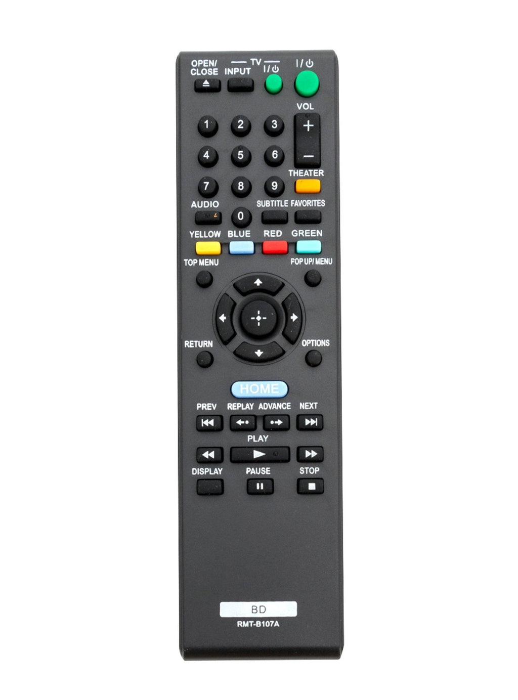 VINABTY RMT-B107A Replaced Remote fit for Sony Blu-Ray Disc DVD Player BDP-BX37 BX57 BDP-S270 BDP-S370 BDP-S470 BDP-S570 148767311 - LeoForward Australia