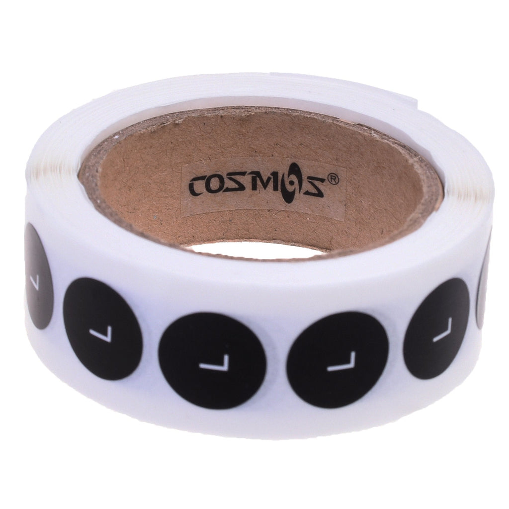 COSMOS Round Clothing Size Stickers Adhesive Labels, 500 Pcs ((L) Label) (L) Label - LeoForward Australia