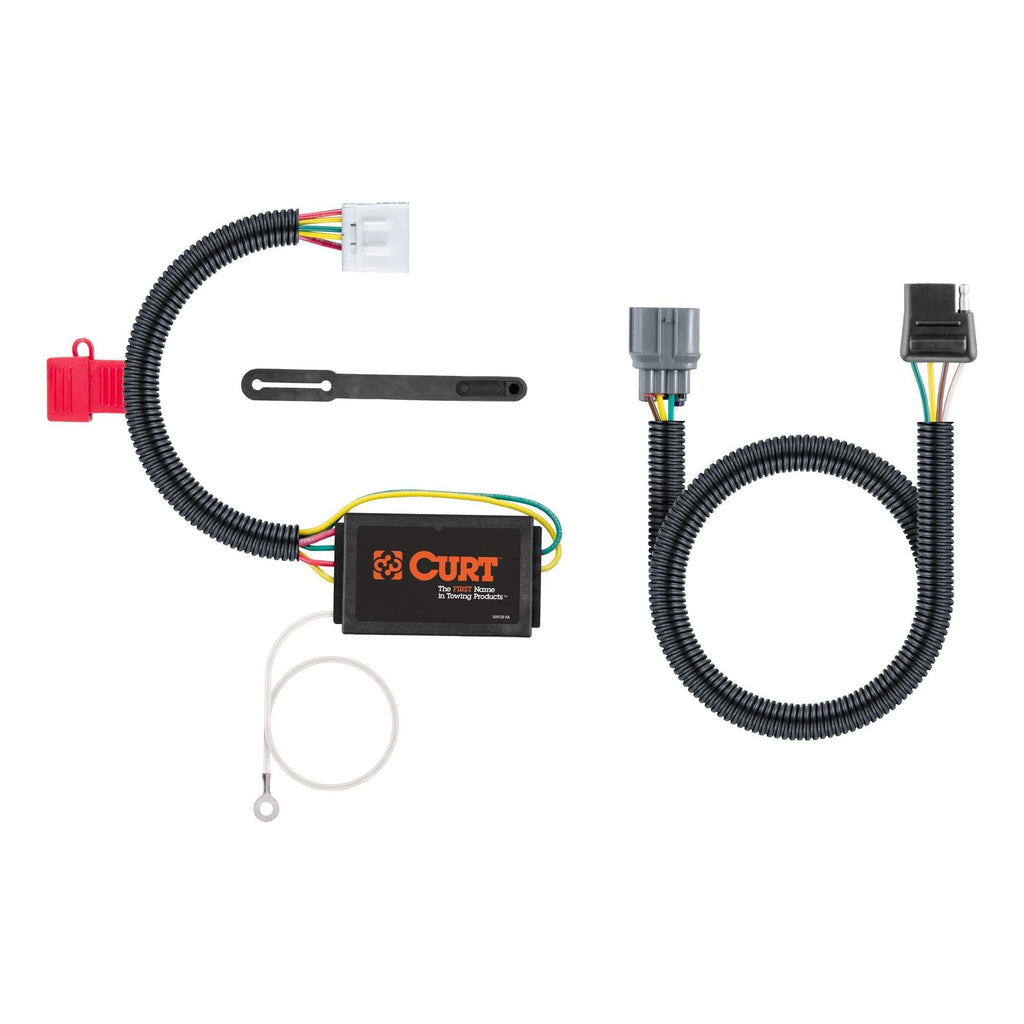  [AUSTRALIA] - CURT 56365 Vehicle-Side Custom 4-Pin Trailer Wiring Harness for Select Honda Pilot, Ridgeline