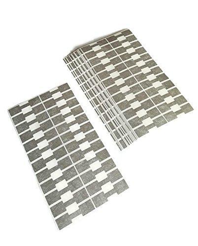 1000 Pieces Jewelry Repair, Price and Indentification Tags/Tyvek Self Adhesive Rectangular Dumbbell/Barbell Jewelry Price Tags (Silvertone) Silvertone - LeoForward Australia