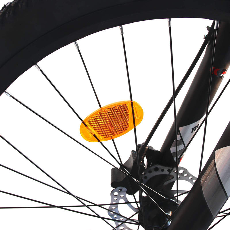 Short&Long Bicycle Spoke Reflectors for Bicycle Wheel Mountain Bike Accessories 303/Amber - LeoForward Australia