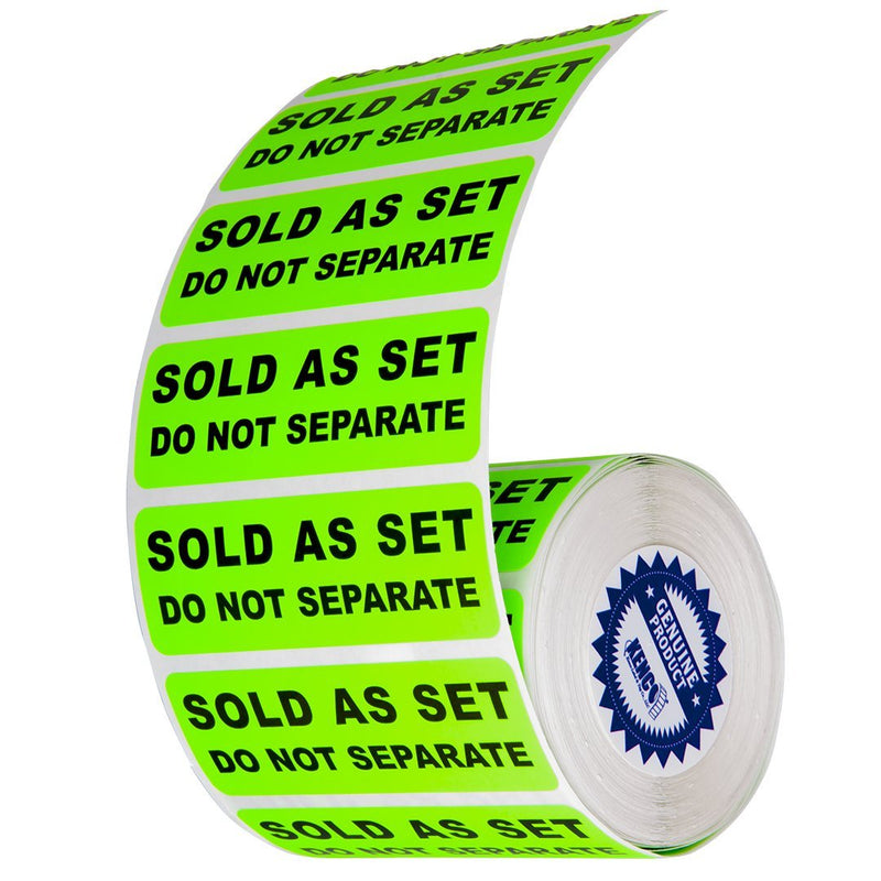Sold as a Set Do Not Separate Labels Stickers by Kenco 3" X 1" Fluorescent Green FBA Labels Shipping Labels (1 Pack (500)) 1 PACK (500) - LeoForward Australia