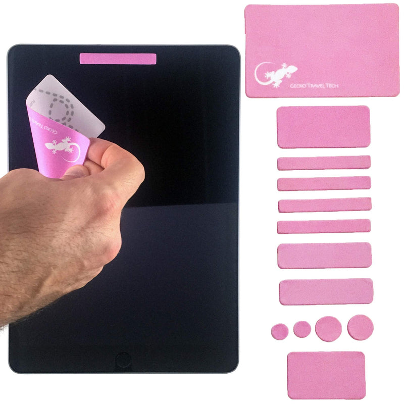  [AUSTRALIA] - Webcam Covers - Laptop Webcam Cover - Tablet Webcam Covers - Smart TV & for Every Size Webcam on Any Device - Reusable/Multi-use – Protect Your Privacy with Gecko - Pink
