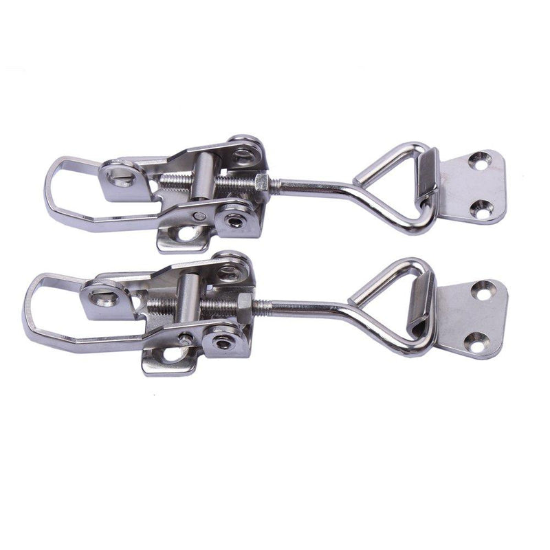 Cabinet Boxes Lever Handle Toggle Catch Latch Lock Clamp Hasp 2 Pcs Stainless Steel - LeoForward Australia