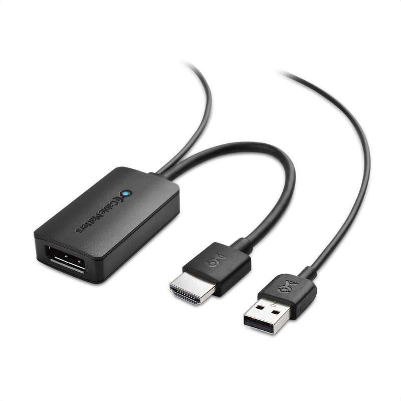  [AUSTRALIA] - Cable Matters Uni-Directional HDMI to DisplayPort Adapter for Desktop and Laptop Computers (HDMI 2.0 to DisplayPort 1.2) with 4K 60Hz Video Resolution - Not Compatible with PS5 or Xbox Series X/S
