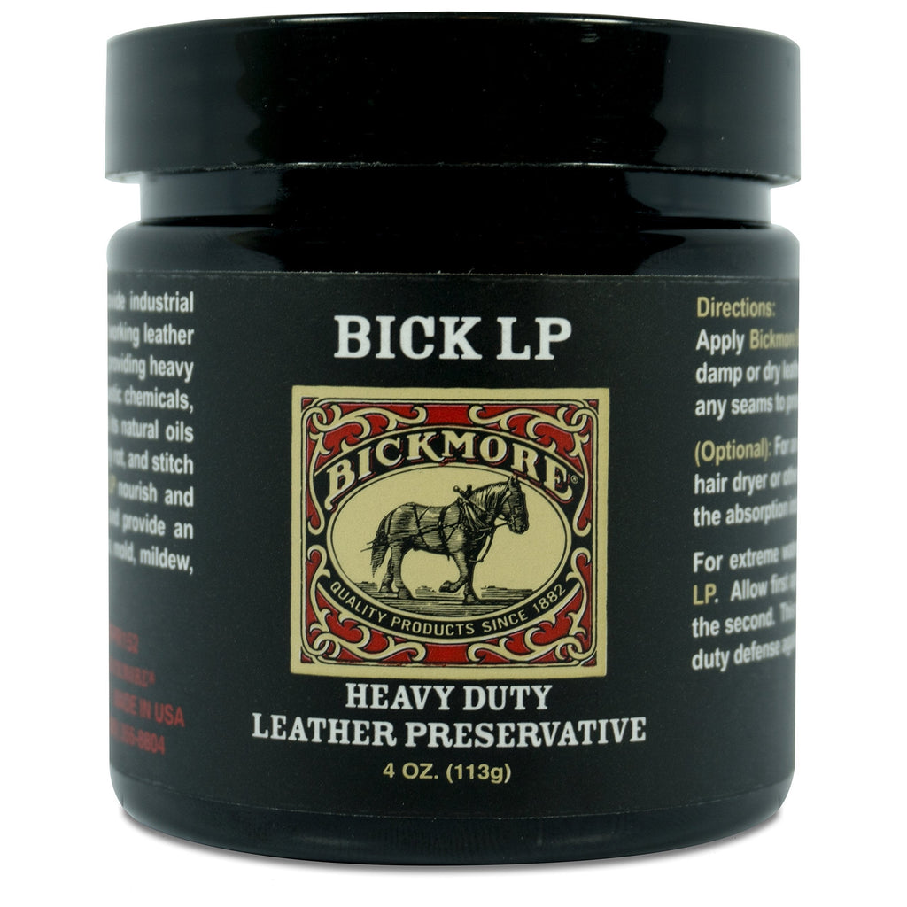  [AUSTRALIA] - Bickmore Leather Conditioner, Scratch Repair Bick LP 4oz - Heavy Duty LP Leather Preservative | Leather Protector, Softener and Restorer Balm for Dry, Cracked, and Scratched Leather | Made in USA 4 oz