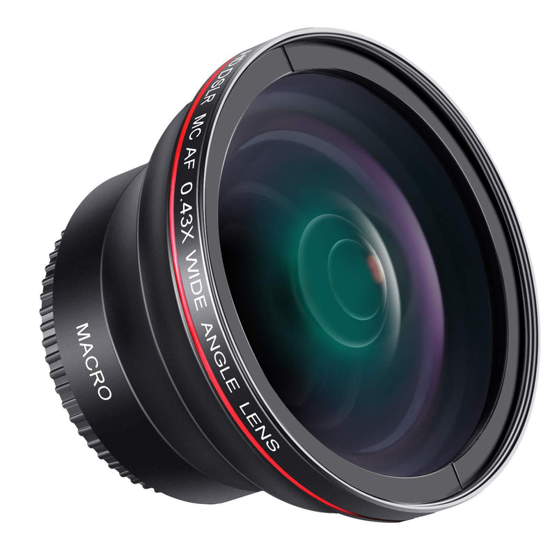  [AUSTRALIA] - Neewer 52MM 0.43x Professional HD Wide Angle Lens (Macro Portion) for NIKON D7100 D7000 D5500 D5300 D5200 D5100 D3300 D3200 D3100 D3000 DSLR Cameras