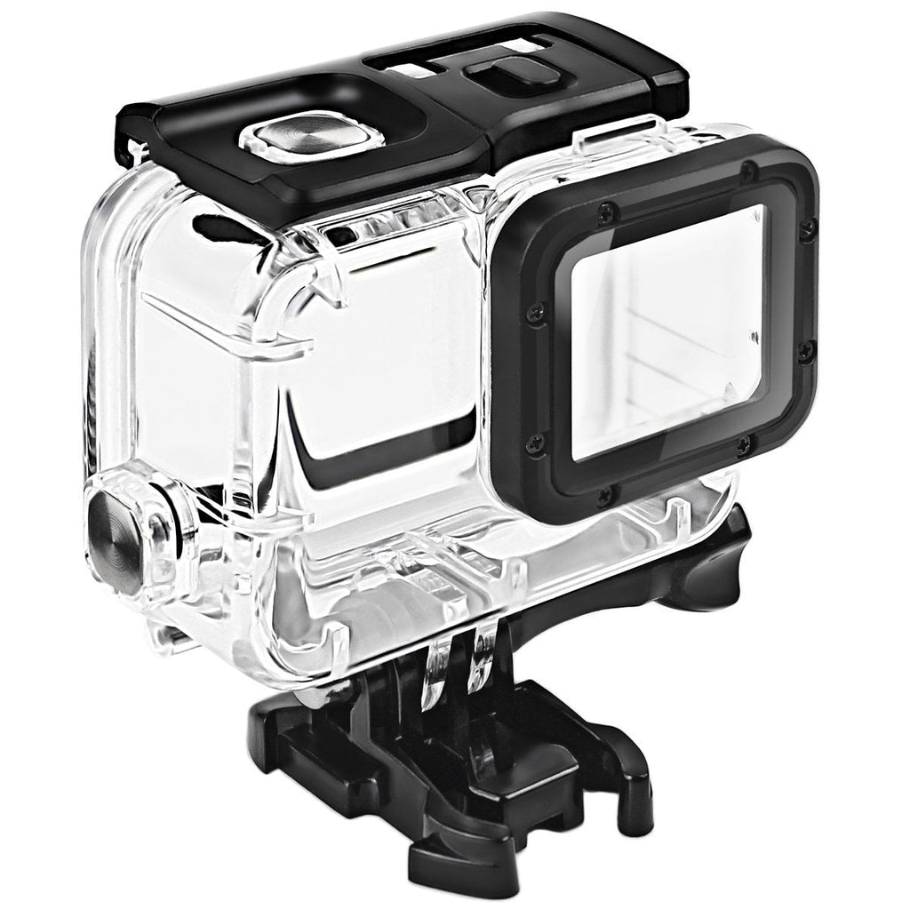  [AUSTRALIA] - FitStill Double Lock Waterproof Housing for GoPro Hero 2018/7/6/5 Black, Protective 45m Underwater Dive Case Shell with Bracket Accessories for Go Pro Hero7 Hero6 Hero5 Action Camera