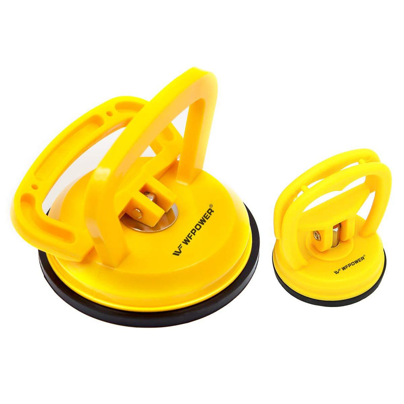 WFPOWER Yellow Suction Cup Dent Puller Handle Lifter 5inch / Dent Remover/Heavy Duty Glass Lifting Suction Cup with Small Suction Cup - LeoForward Australia