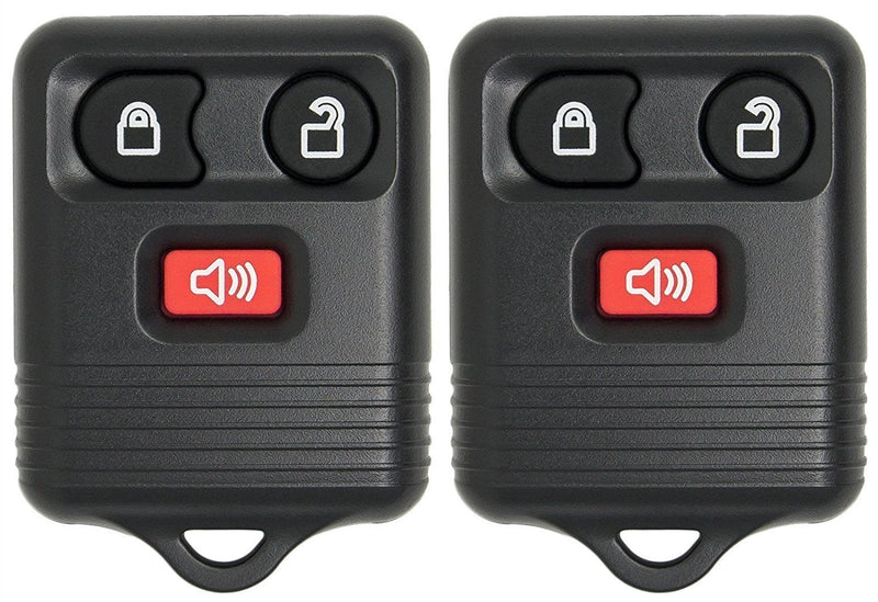  [AUSTRALIA] - HelloAuto 2 PCS Replacement Key Fob Shell Case Smart Keyless Fit with Ford Lincoln Mazda Mercury 3 Buttons