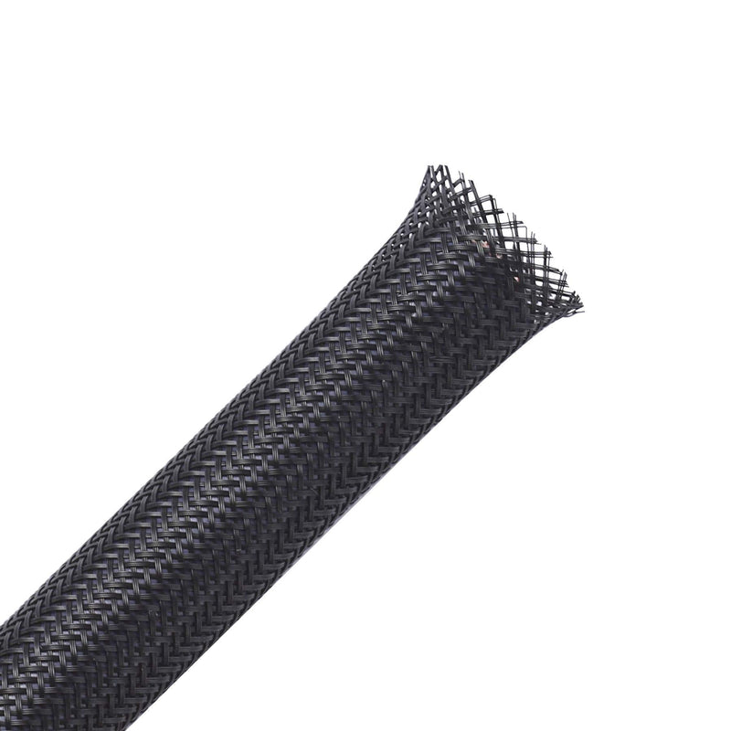  [AUSTRALIA] - 100ft - 1/2 inch PET Expandable Braided Sleeving – Black – Alex Tech braided cable sleeve 1/2"-100ft