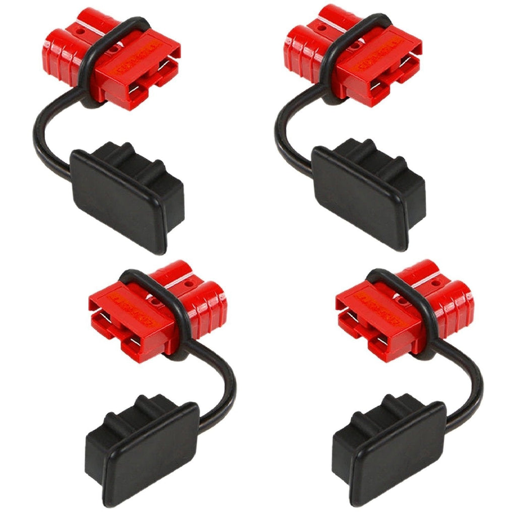  [AUSTRALIA] - Orion Motor Tech 4 Pcs 6-8 Gauge Battery Quick Connect Disconnect Wire Harness Plug Kit for Recovery Winch or Trailer, 12-36V DC, 50A (4 Pcs)
