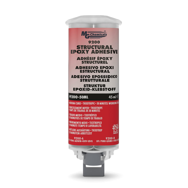 [AUSTRALIA] - MG Chemicals - 9200-50ML 9200 Structural Epoxy Adhesive 45 milliliters Dual Pneumatic Dispenser