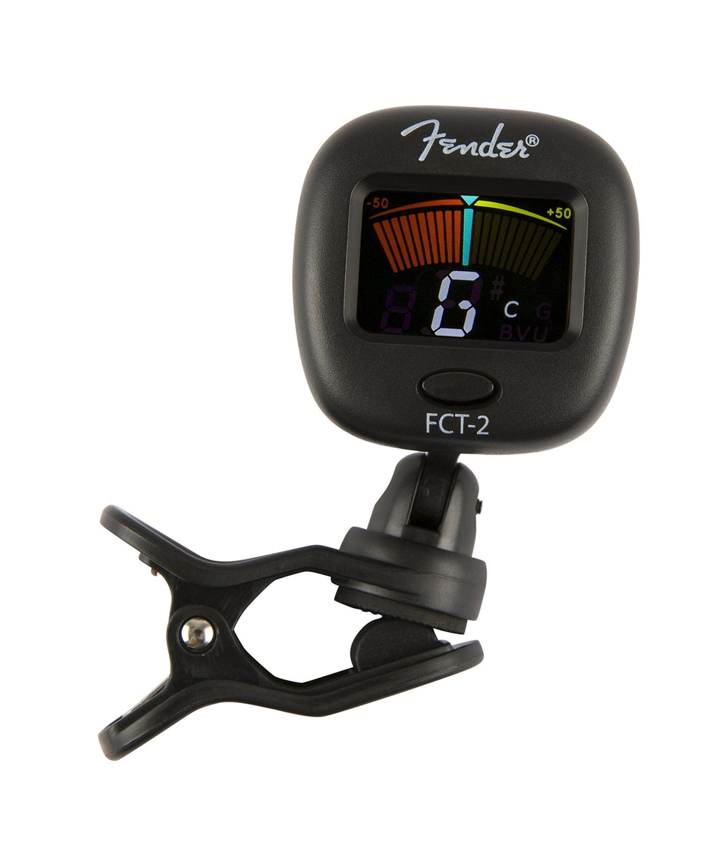 Fender FT-2 Professional Clip on Tuner for Acoustic Guitar, Electric Guitar, Bass, Mandolin, Violin, Ukulele, and Banjo Black FCT-2 - LeoForward Australia