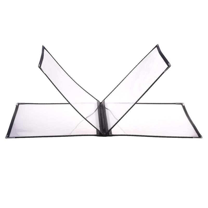  [AUSTRALIA] - COSMOS 4 Page 8 View Transparent Restaurant Menu Covers, Fits A4 Size Paper