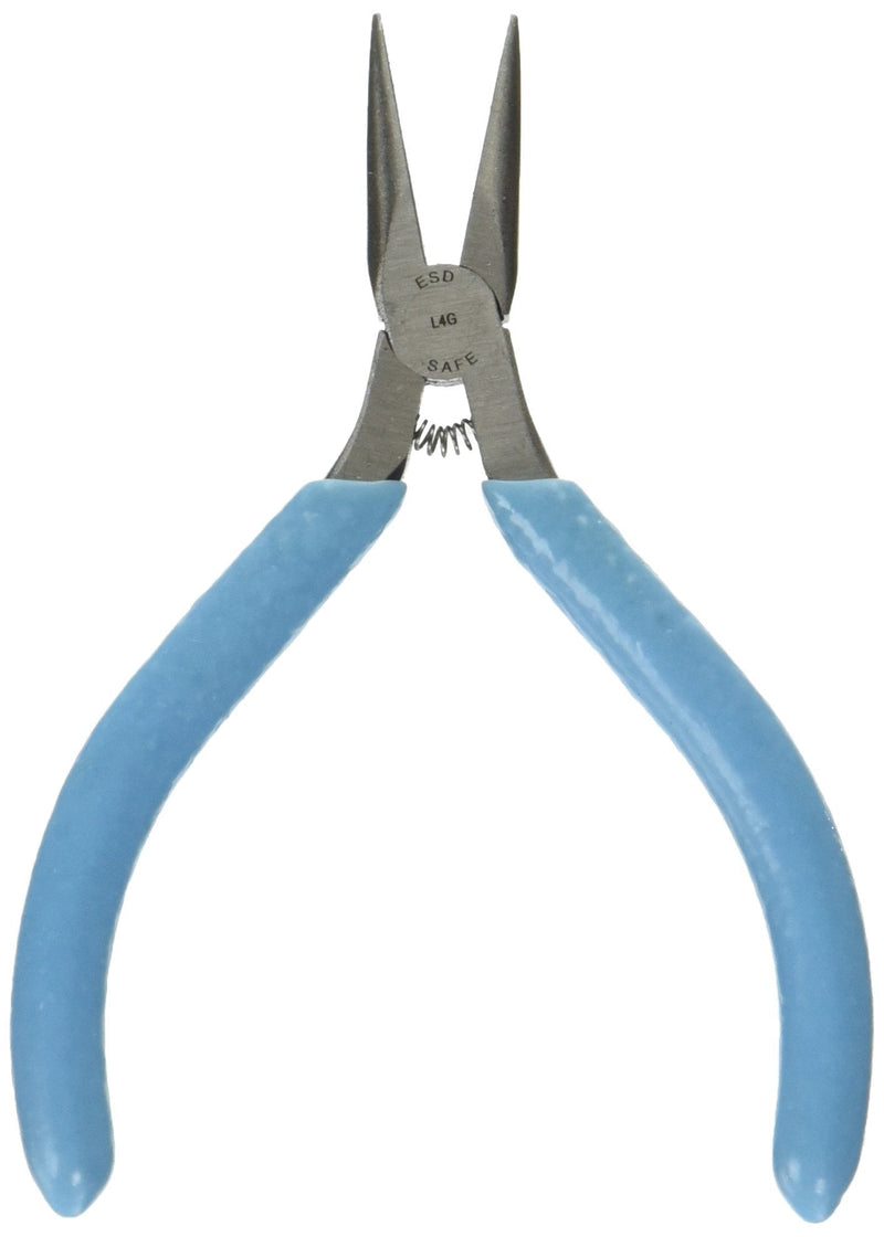  [AUSTRALIA] - Weller L4GN Xcelite 4" Sub-Miniature Needle Nose Plier with Light Blue Cushion Grip Handle