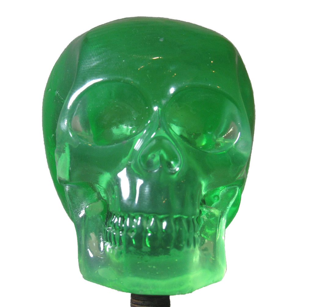  [AUSTRALIA] - Clear Green Skull Shifter Shift Knob Rat Rod Lever