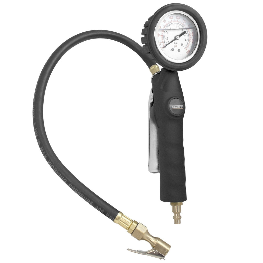 Freeman FS4ATI Analog Tire Inflator with OIL-Filled Pressure Gauge - LeoForward Australia