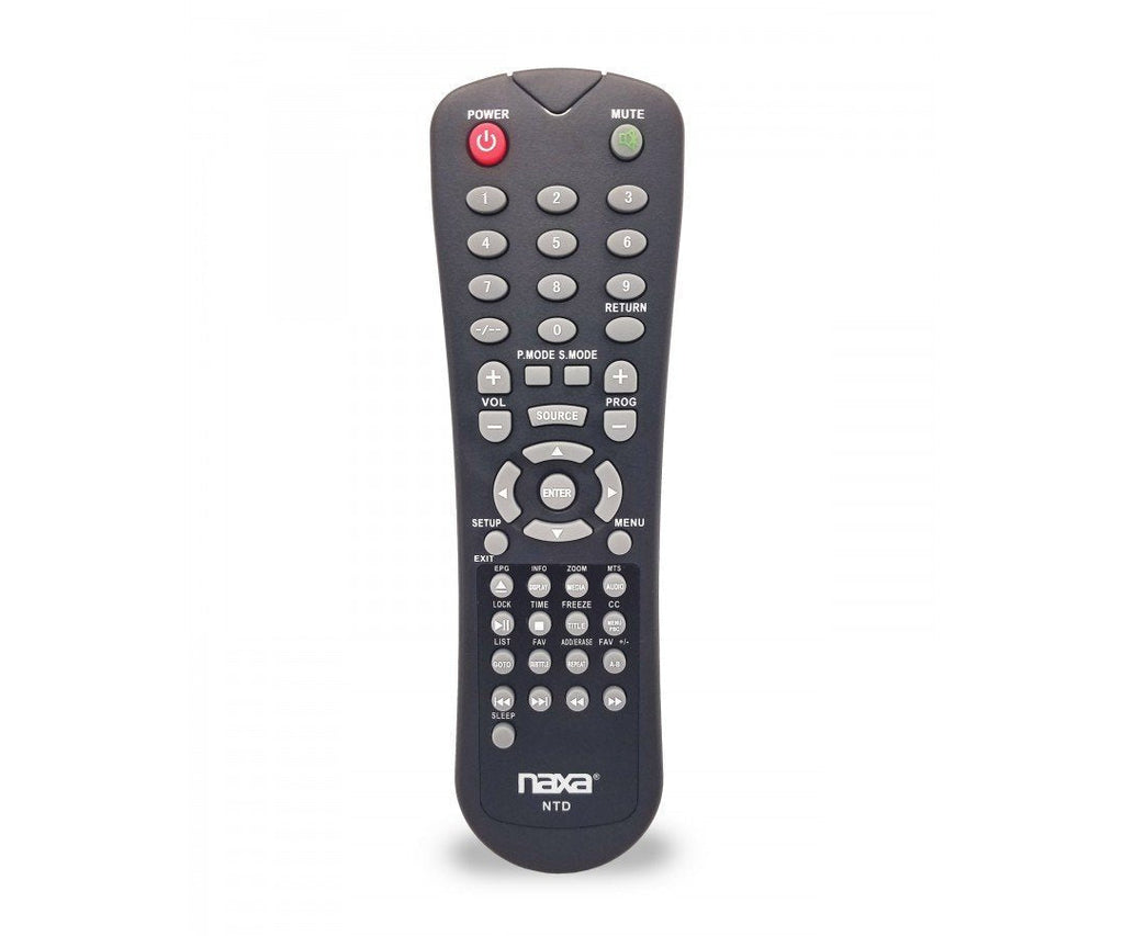 NAXA Original Replacement Remote Control for Naxa NT and NTD Model 12 Volt TVs and TV/DVD Combo Players - LeoForward Australia