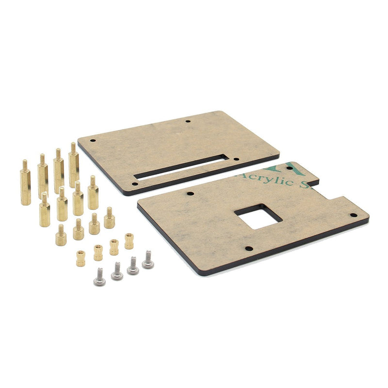  [AUSTRALIA] - Geekworm Raspberry Pi 4 Case, Raspberry Pi Universal HAT Size Case DIY Kit, Pi 4B Protective Acrylic Case for Raspberry Pi 4 Model B, Raspberry Pi 3B+, 3B, 2B, B+ and Raspberry Pi Hat Expansion Board
