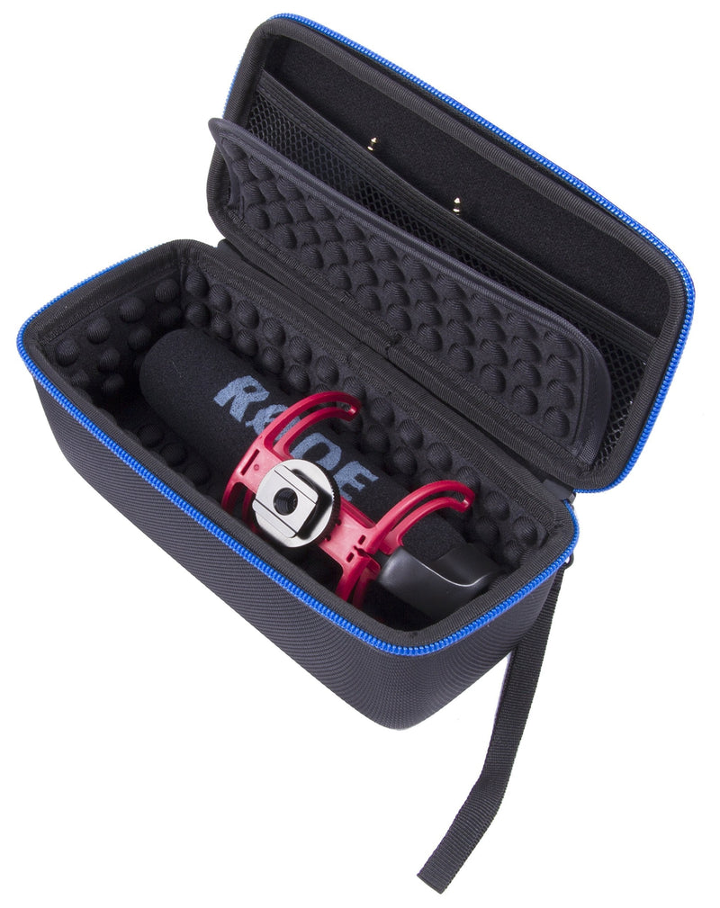  [AUSTRALIA] - CASEMATIX Travel Case Compatible with Rode VideoMic Go Camera Microphone, 3.5mm Patch Cable and Accessories, Travel Case Only