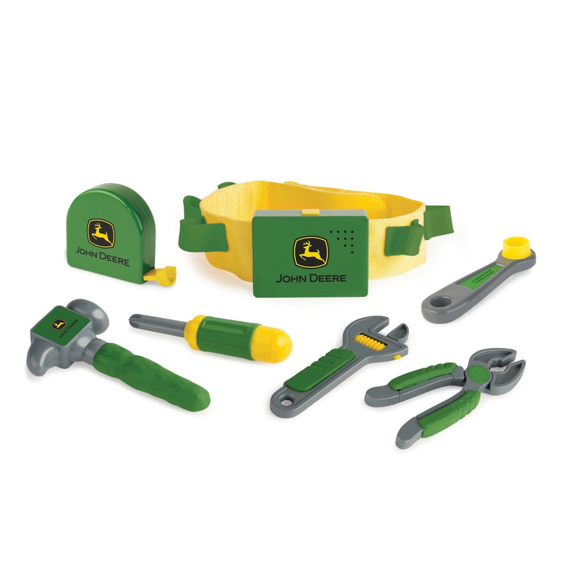 TOMY John Deere Deluxe Talking Toolbelt Preschool Toy Frustration Free Packaging - LeoForward Australia