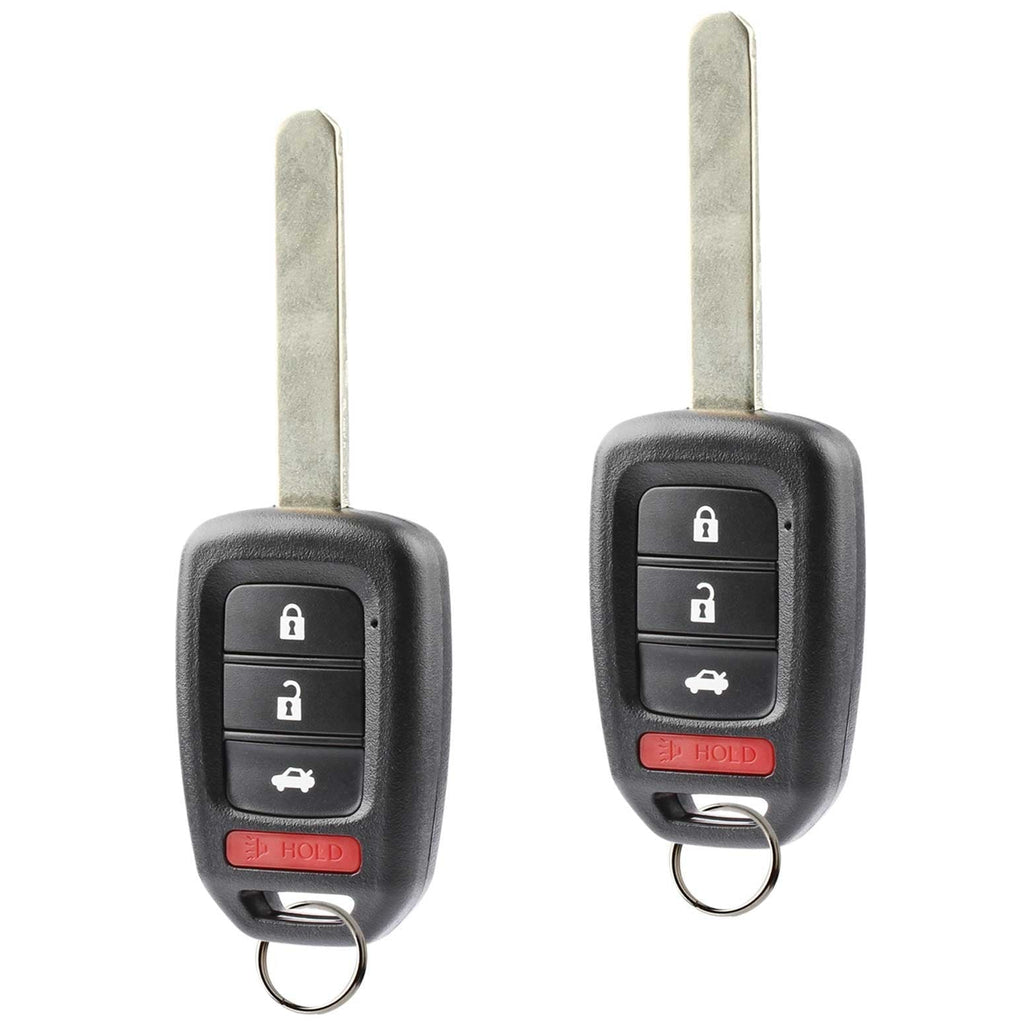  [AUSTRALIA] - Car Key Fob Keyless Entry Remote fits 2013-2016 Honda Accord / 2014-2015 CR-V / 2014-2015 Civic, Set of 2 4-Btn x 2