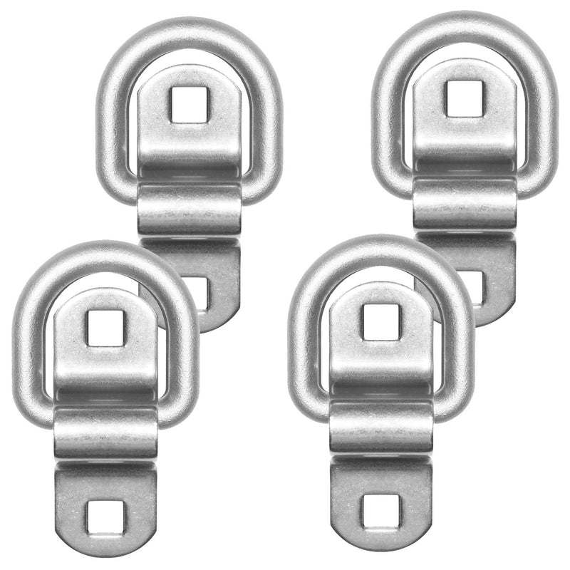  [AUSTRALIA] - Sierra Pacific Engineering Stainless Steel Tie Down, Surface Mount D-Ring 6,000 lb. Capacity Tiedowns 4-Pack 4 Pack