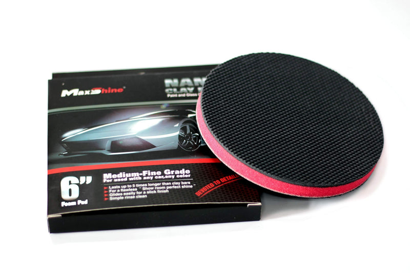  [AUSTRALIA] - Maxshine 6 inches/150mm Clay Polishing Pad/Clay Bar Pad/Disc, Clay Pad Applicator for Car Detailing Dia:150mm