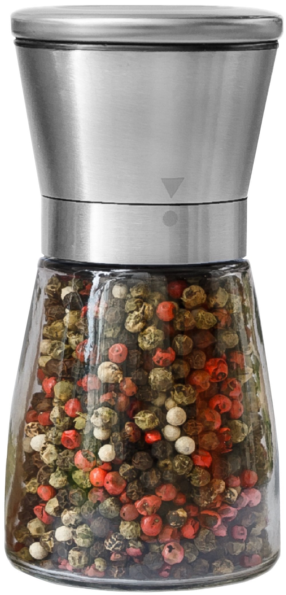  [AUSTRALIA] - Pepper Grinder or Salt Shaker for Professional Chef - Best Spice Mill with Brushed Stainless Steel, Special Mark, Ceramic Blades and Adjustable Coarseness 2.5'' x 5.5''