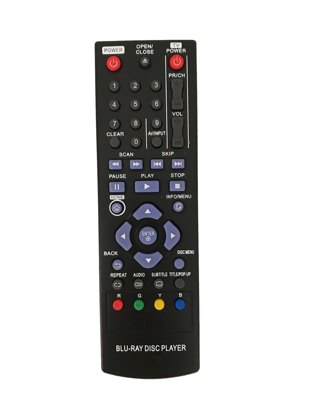New Replacement Remote Control for BD630 BD640 BD650 BP325W LG Blu-ray Disc Player - LeoForward Australia